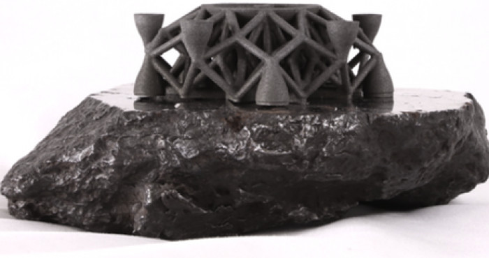 In 3D kim loại  bằng chất liệu thiên thạch ngoài vũ trụ