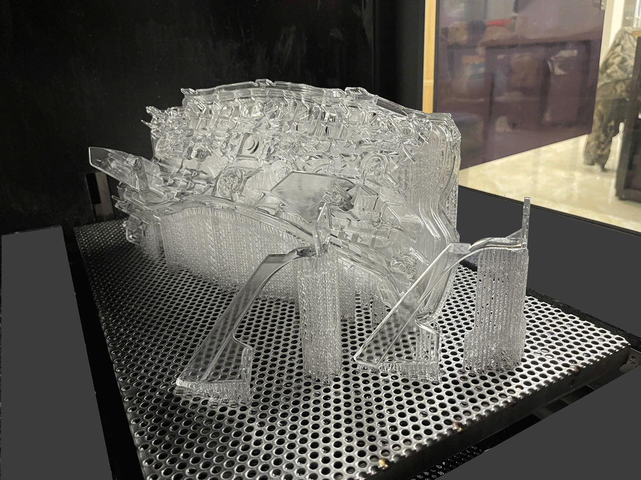 3D printing transparent plastic